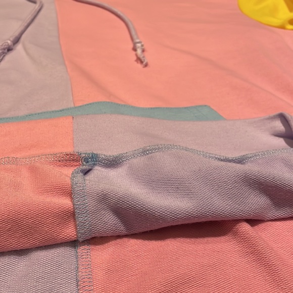 Pastel Color Block Hoodie - Picture 5 of 8